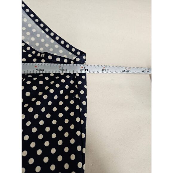 Blue Polka Dot Tank Blouse 3X - Picture 9 of 10